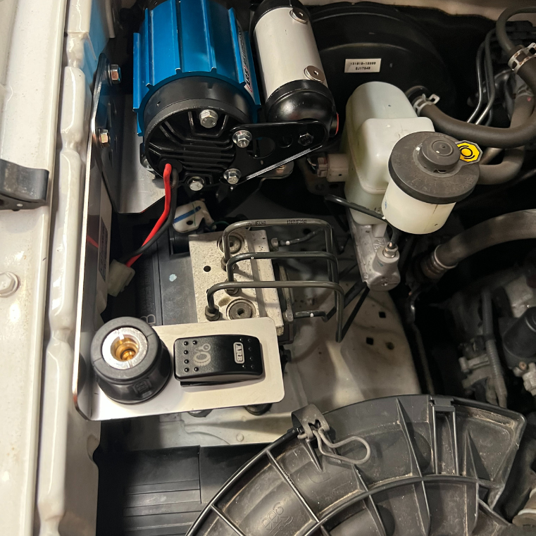 2005-2015 N70 Toyota Hilux Onboard Air Compressor Mount - Engine Bay