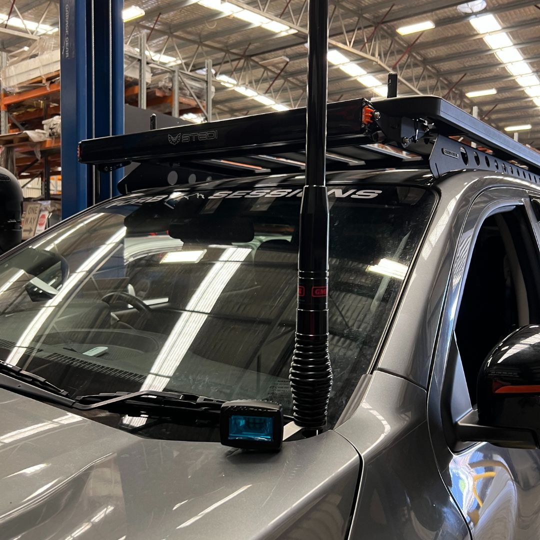 Antenna Mount for Ditch Light brackets(NP300 & Amarok) Scrub King