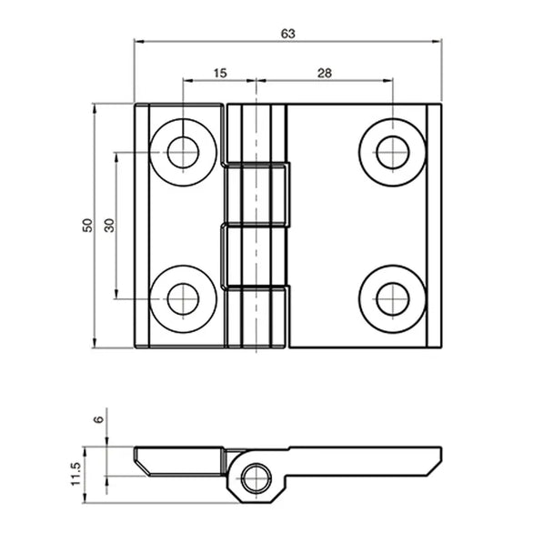 Zinc Alloy Hinge