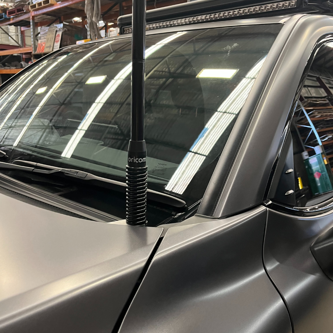 Landcruiser 300 Series Hinge UHF Antenna Bracket Scrub King