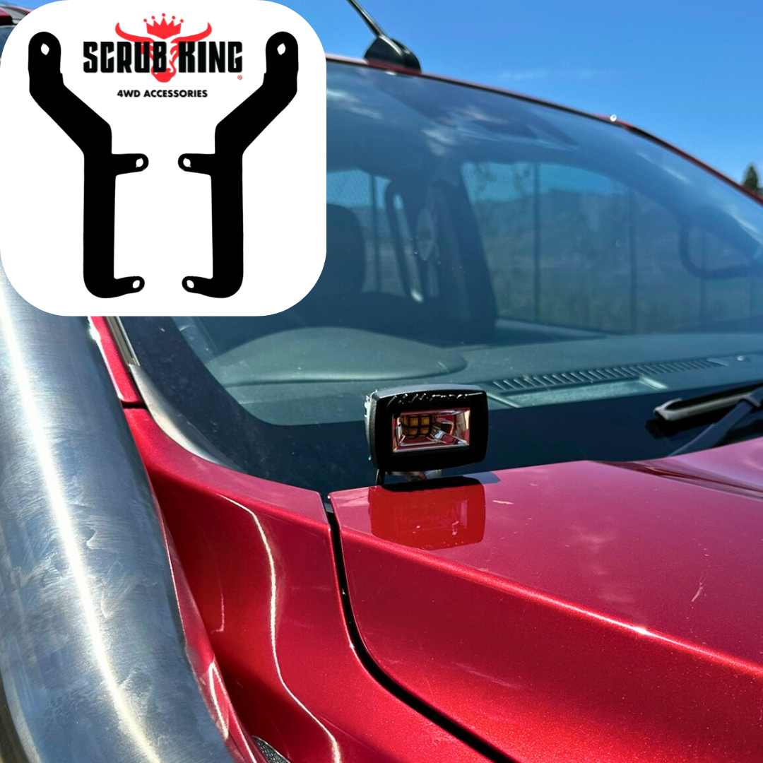 2021-2026 Mazda BT-50 Bonnet Hinge Ditch Light Bracket Pair