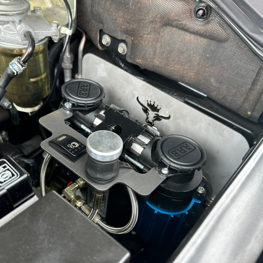 Mitsubishi Pajero NM-NX Onboard Air Compressor Mount (Engine Bay)