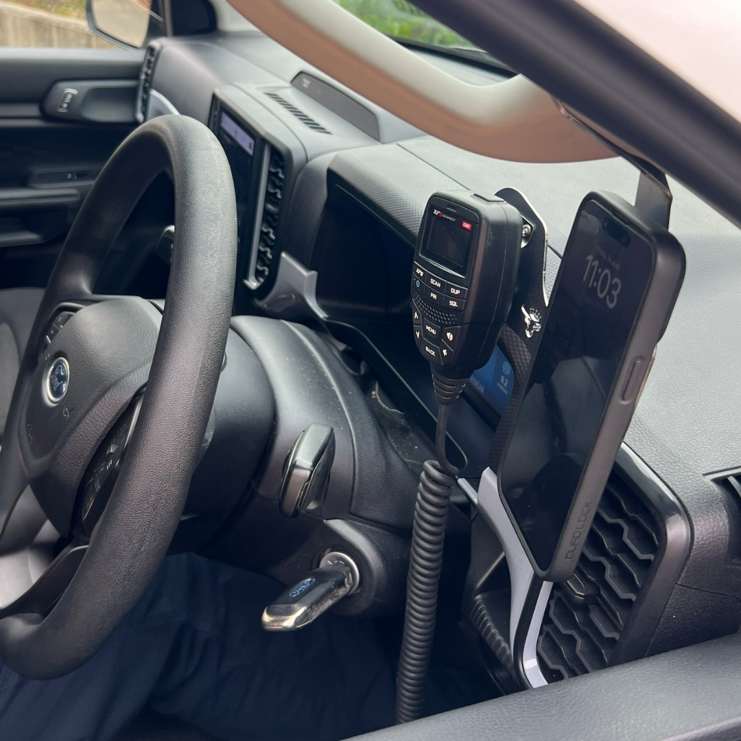 2022-2025 Ford RA Ranger Phone and UHF Mount - (LHD)