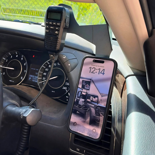 Nissan Patrol Y62 Phone and UHF Mount