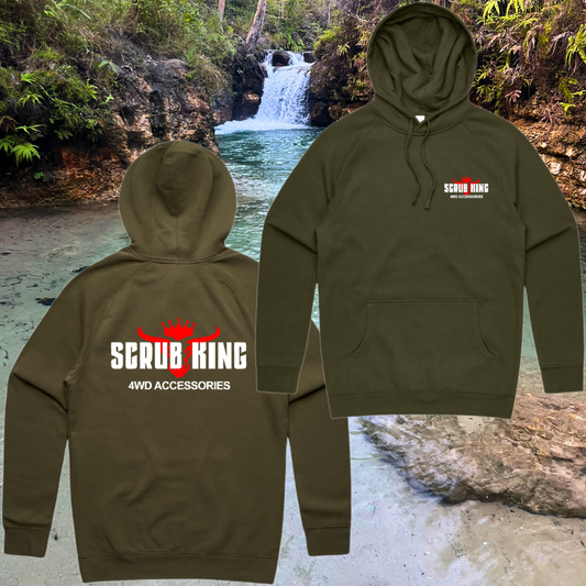 Scrub King Army Green Hoodie