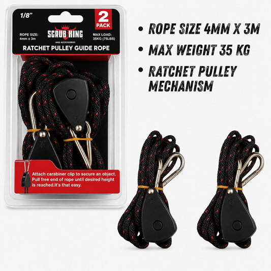 Ratchet Pulley Guide Rope