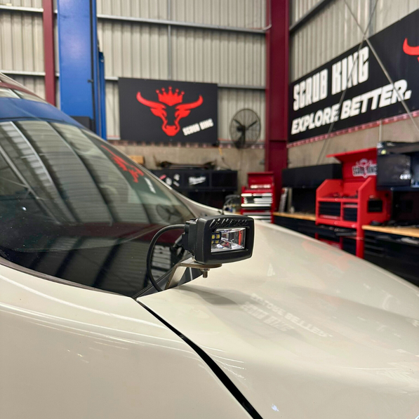 2019-2025 Toyota Hiace Bonnet Hinge Ditch Light Bracket Pair