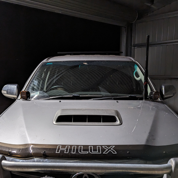 Toyota Hilux N70 Bonnet Hinge Ditch Light Bracket Pair