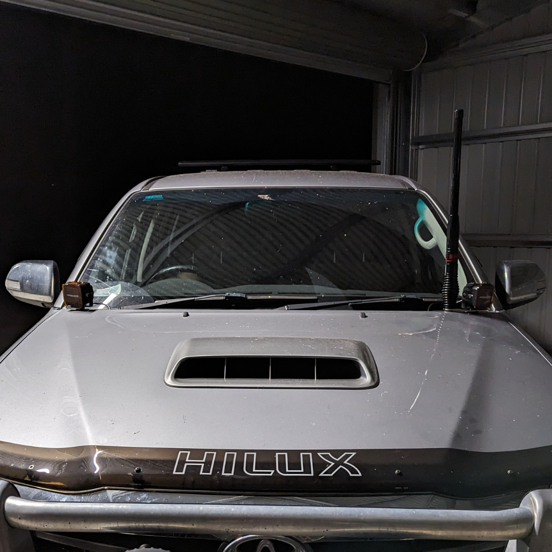 Toyota Hilux N70 Bonnet Hinge Ditch Light Bracket Pair