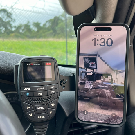 2005-2014 Toyota Hilux Phone and UHF Mount - (LHD)