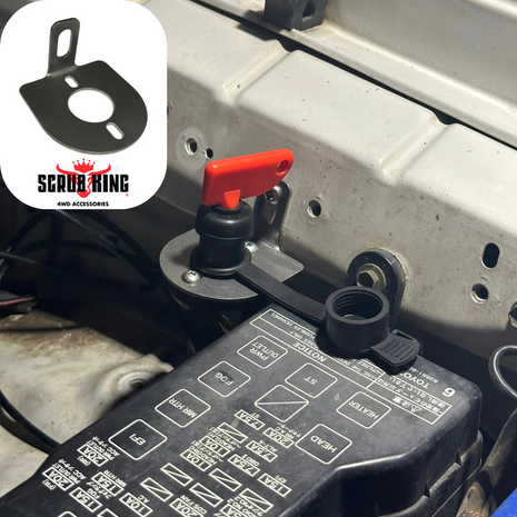 Toyota Landcruiser 90 Series 12V Winch/Battery Isolator Switch & Mount