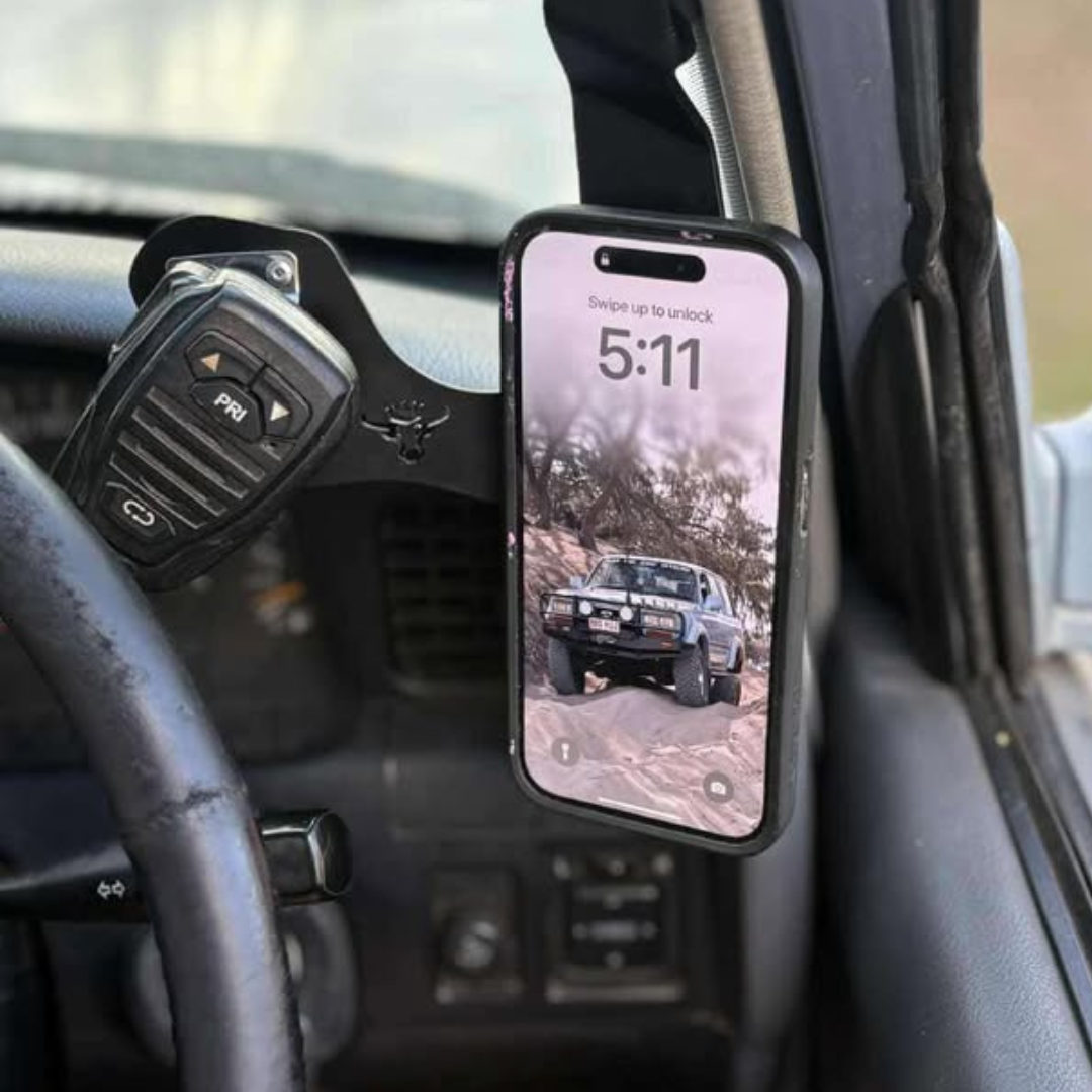 Toyota Land Cruiser 80 Series Phone and UHF Mount