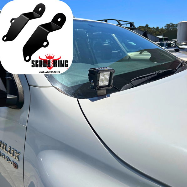 2015-2025 Toyota Fortuner Bonnet Hinge Ditch Light Bracket Pair