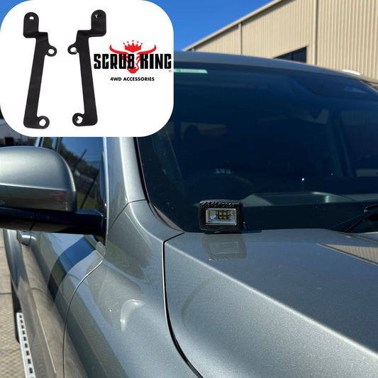 2024-2025 GWM Cannon Alpha Bonnet Hinge Ditch Light Bracket Pair