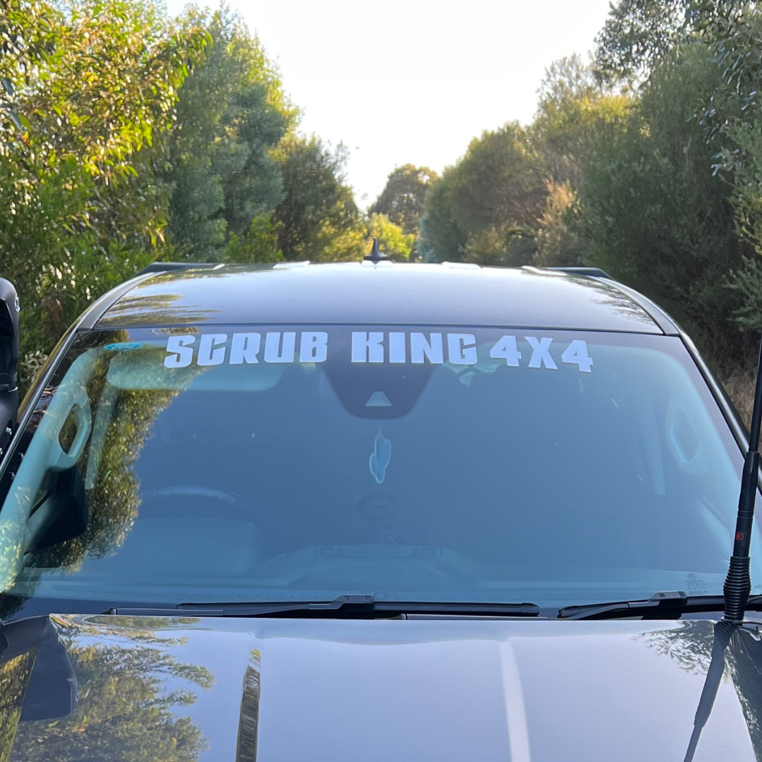 Scrub King Window Banner