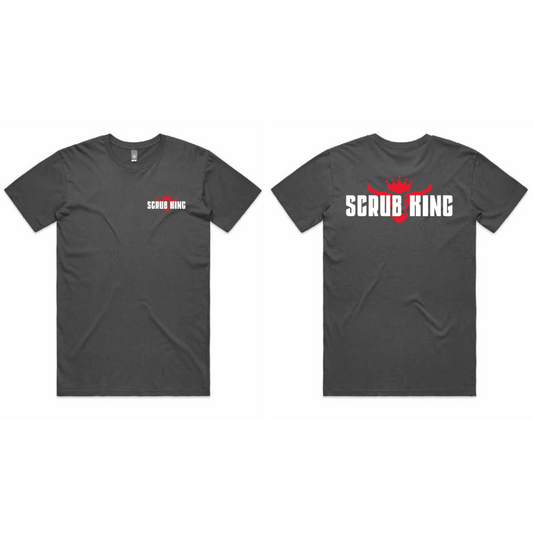 Scrub King Logo Charcoal T-Shirt