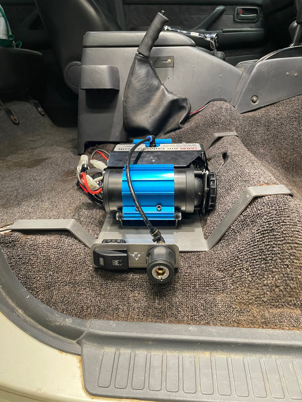 80 Series Onboard Air Compressor Mount (Under Seat) With Outlet/Switch Kit