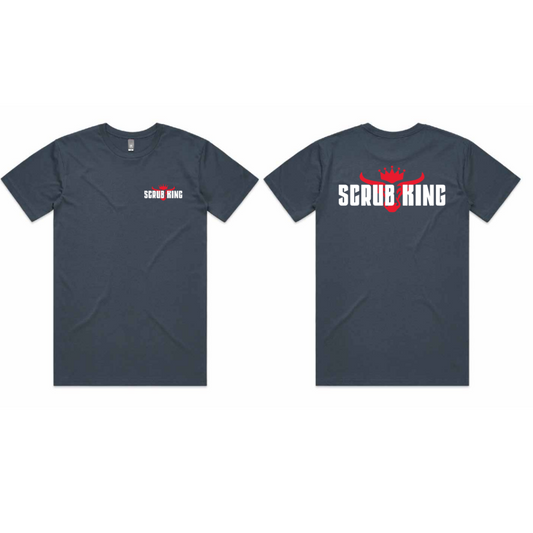 Scrub King Logo Petrol Blue T-Shirt
