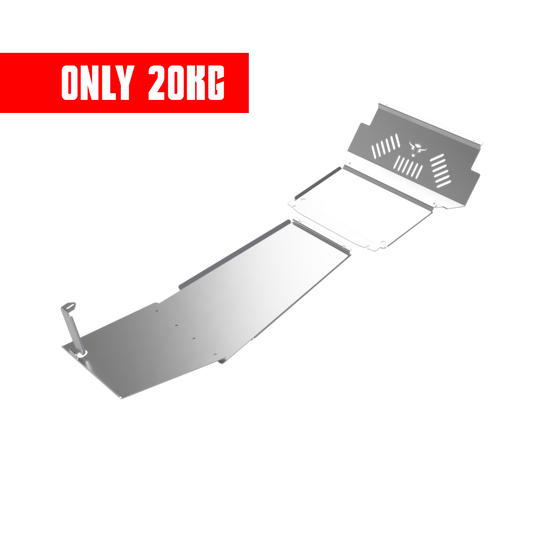 2000-2021 Mitsubishi Pajero 6mm Aluminium Front, Sump, Transmission & Transfer Case