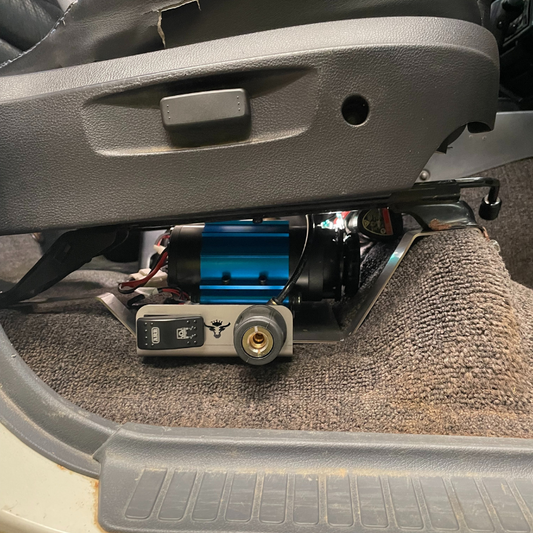 80 Series Onboard Air Compressor Mount (Under Seat) With Outlet/Switch Kit