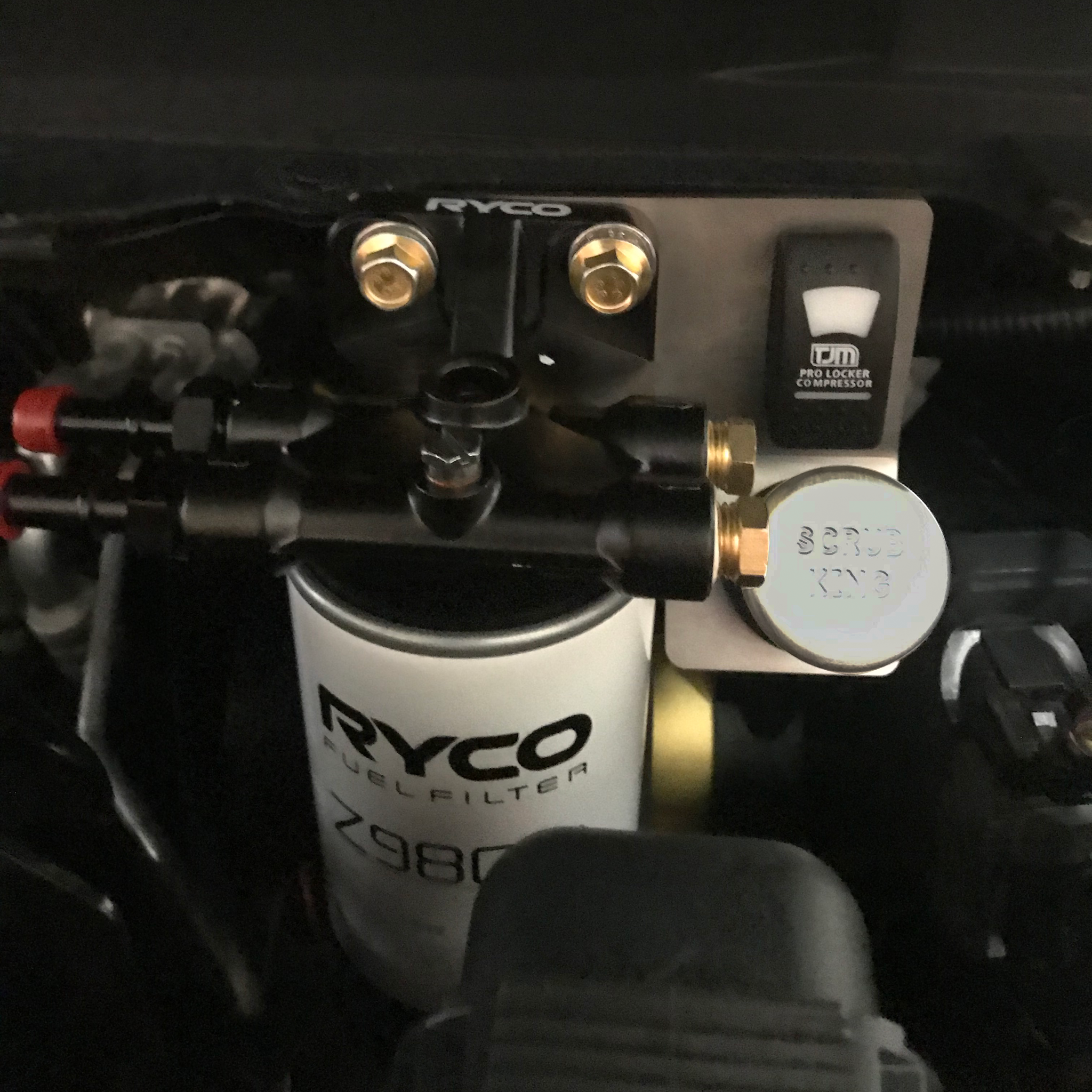 2012-2021 Ford Ranger Mount for Air Outlet Kit and Water Separator