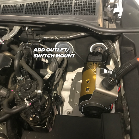 2015-2022 Toyota Fortuner TJM Onboard Air Compressor Mount (Engine Bay)